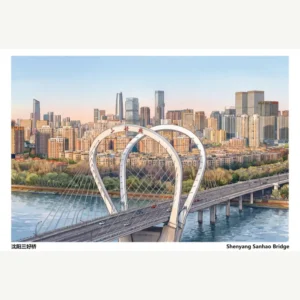 Shenyang Sanhao Bridge Postcard