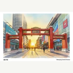 Shenyang Zhongjie Street Postcard