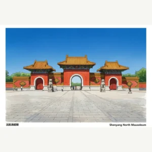 Shenyang Zhaoling Tomb Postcard